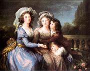 Charles Lebrun Marquise de Roug with Her Sons Alexis and Adrien china oil painting artist